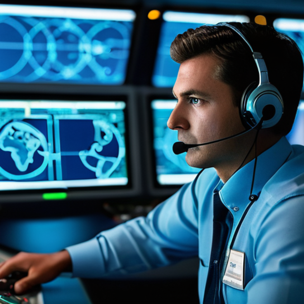 항공운항관리사 시험 예상 문제 - **Prompt for an Air Traffic Control Center Scene:**
    "A highly detailed, realistic image of a mod...